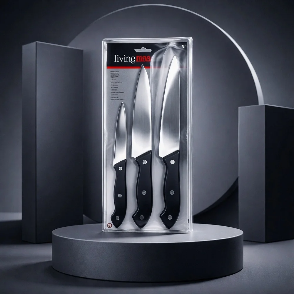 True living 3Pc. Chef Knife Set